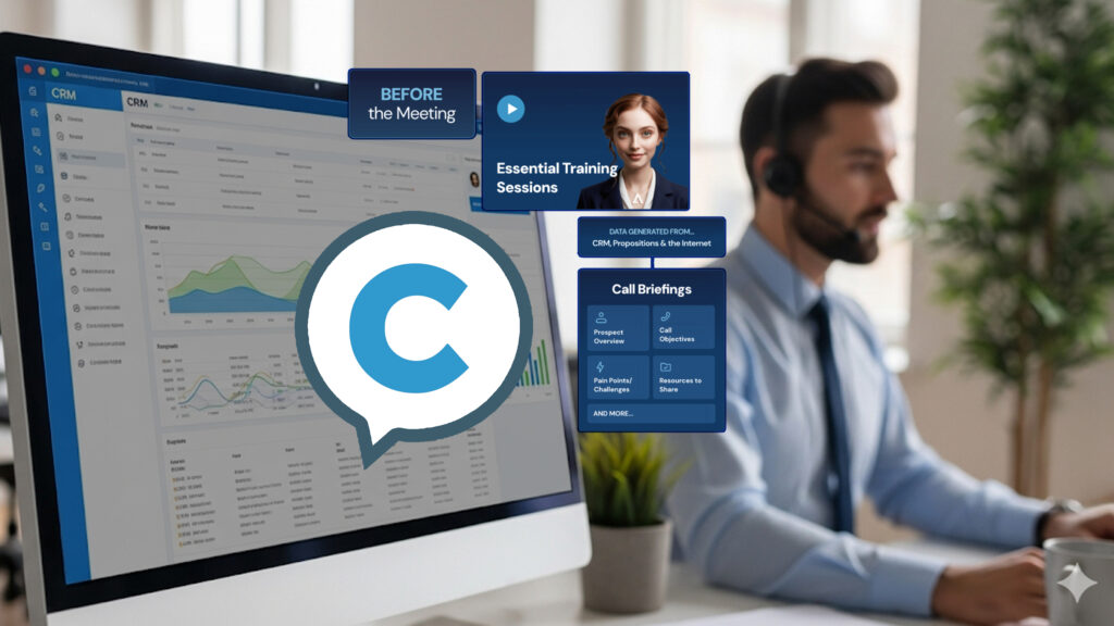Captivate Athena's Before Module displayed as an AI Sales Execution Platform